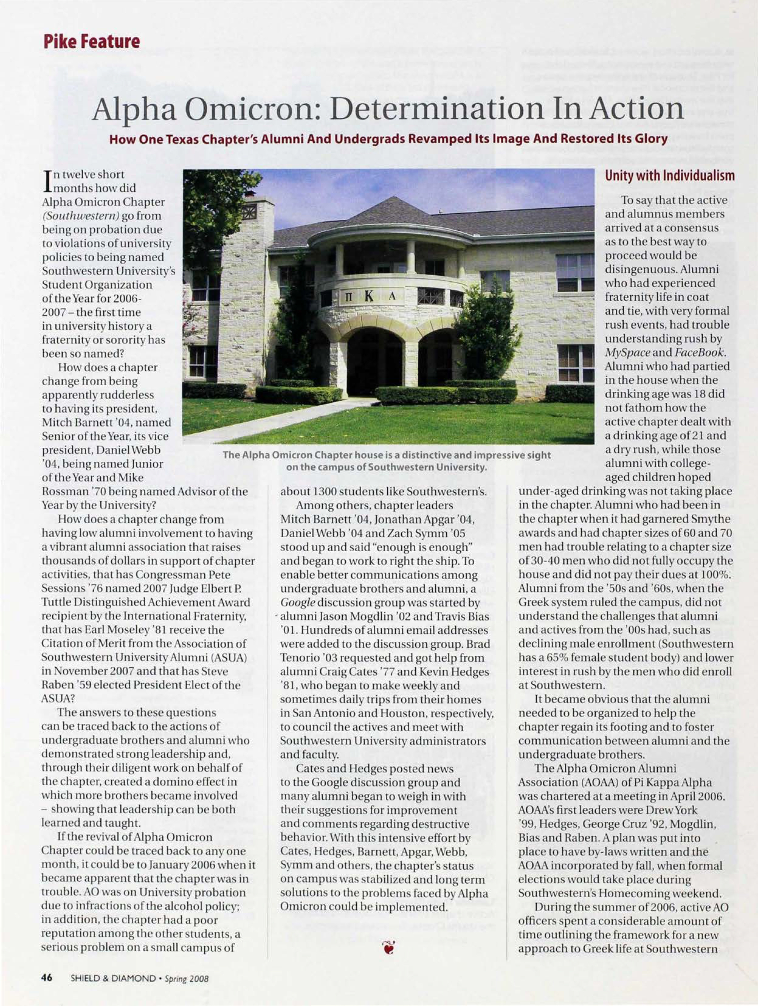 Pike Feature: Alpha Omicron: Determination In Action